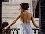 Balcony at Buenos Aires II by Fabian Perez